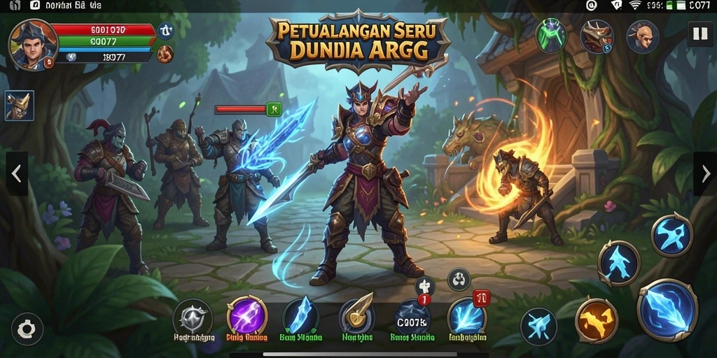 Gameplay ARPG yang mendebarkan dalam C0077 dengan karakter menawan.
