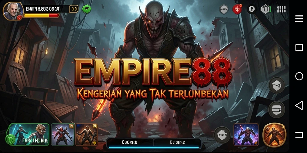Screenshot gameplay EMPIRE88 menampilkan suasana mencekam yang menggugah adrenalin.