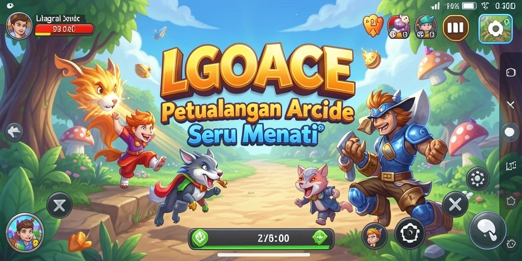 Screenshot LGOACE menampilkan gameplay seru di level yang penuh tantangan.