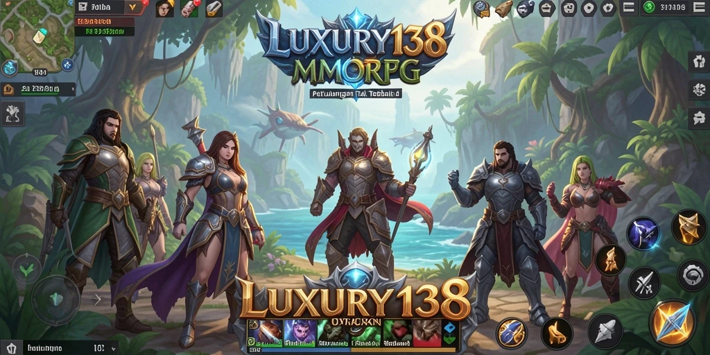 Tampilan gameplay menarik di dunia fantasi LUXURY138.