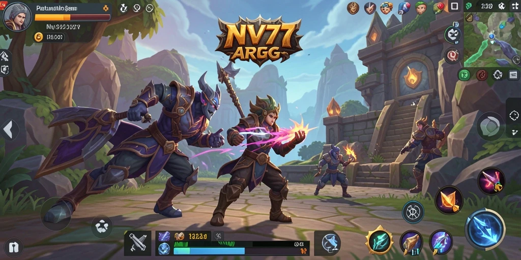 Gameplay NV77 yang mendebarkan dalam dunia ARPG.