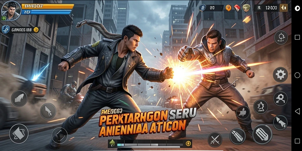 Tangkapan layar menampilkan aksi mendebarkan dalam PRG007.