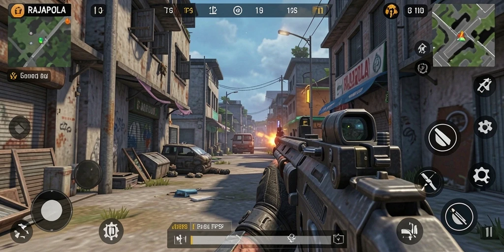 Tampilan gameplay RAJAPOLA yang menegangkan dan seru.
