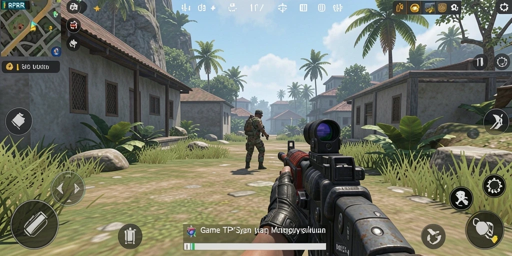 Tampilan gameplay RPRR yang mendebarkan dalam lingkungan TPS.