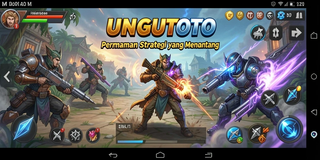 Tampilan gameplay seru dari UNGUTOTO yang penuh strategi.
