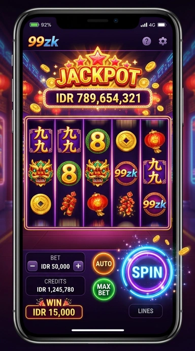 Tampilan antarmuka aplikasi 99zk yang modern dan menarik.